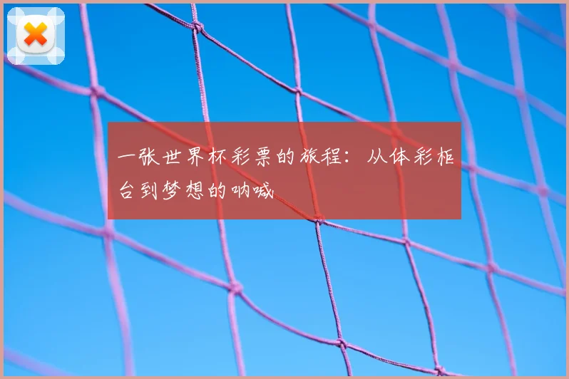一张世界杯彩票的旅程：从体彩柜台到梦想的呐喊
